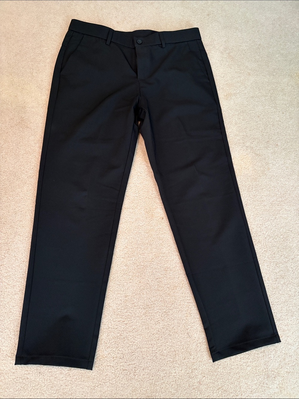 Classic Black Men's Chinos - Straight Fit